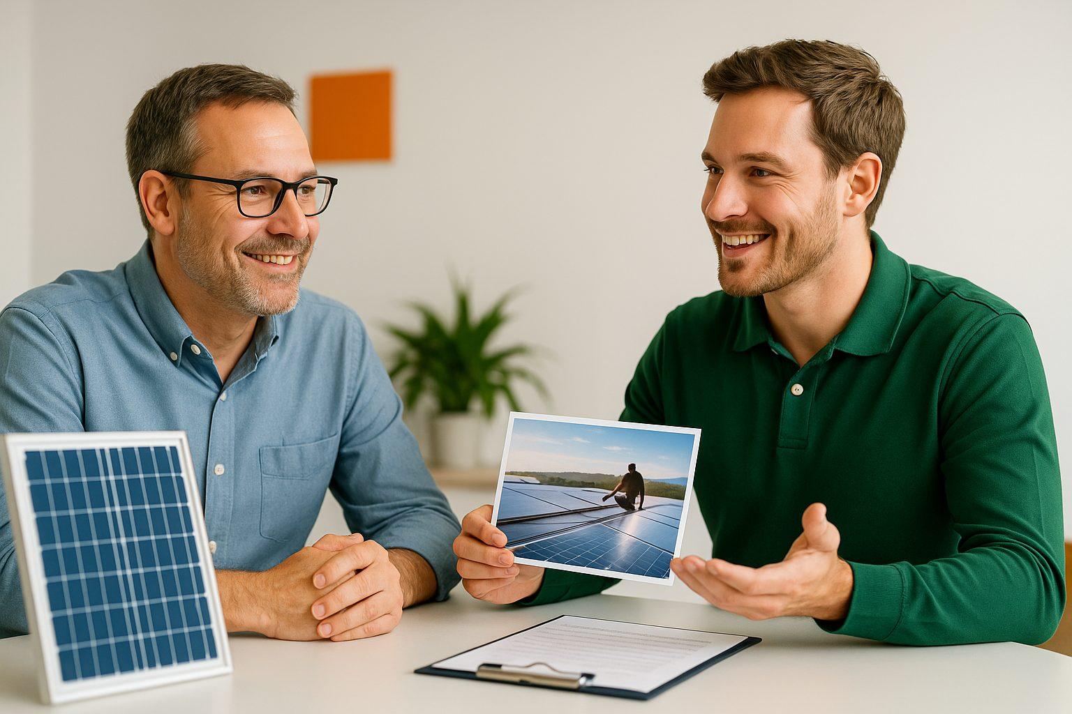 Solstis Professionelles foto zufriedener Beratung und Service